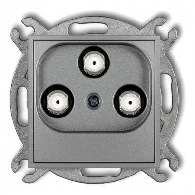 Mechanizm gniazda multimedialnego 3F DATA (Vectra) Srebrny Metalik 7MGMV Karlik MINI