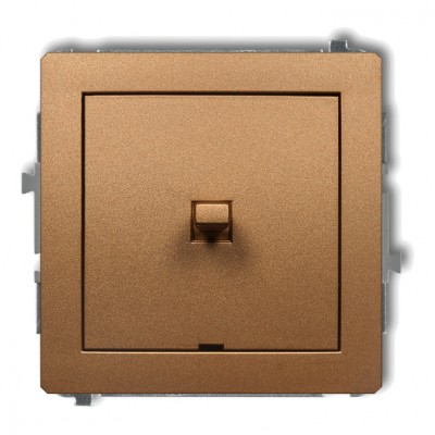Mechanizm łącznika jednobiegunowego w stylu amerykańskim Złoty Metalik 8DWPUS-1 Karlik DECO
