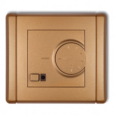 Elektroniczny regulator temperatury z czujnikiem powietrznym Złoty Metalik 8FRT-2 Karlik FLEXI