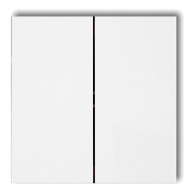 Karlik DKL-2 Klawisze podwójne do łączników DECO, ICON, MINI, FLEXI (komplet dwóch sztuk) Biały