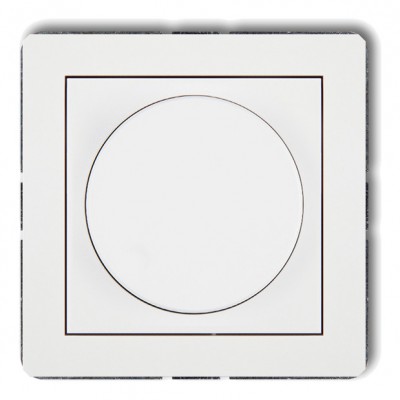 Mechanizm elektronicznego regulatora oświetlenia przyciskowo-obrotowego do lamp LED Biały DRO-2 Karlik DECO