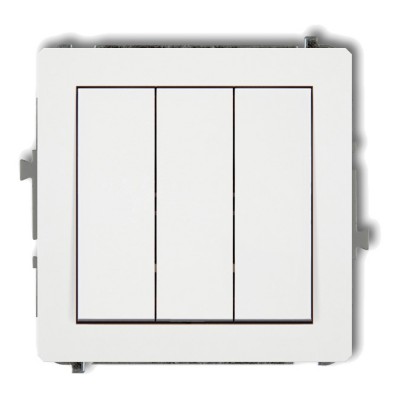 Mechanizm łącznika potrójnego Biały DWP-7 Karlik DECO