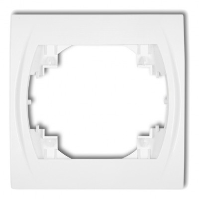 Ramka pozioma pojedyncza Biały LRH-1 Karlik LOGO