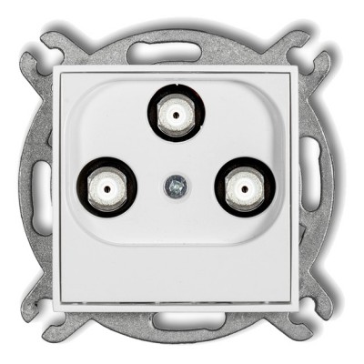 Mechanizm gniazda multimedialnego 3F DATA (Vectra) Biały MGMV Karlik MINI