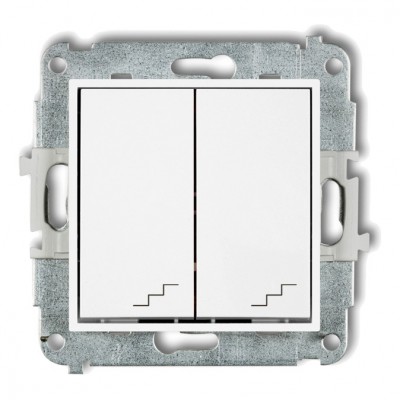 Mechanizm łącznika podwójnego schodowego Biały MWP-33 Karlik MINI