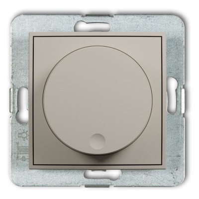 Karlik ICON 60IRO-1 Mechanizm elektronicznego regulatora oświetlenia przyciskowo-obrotowego Taupe