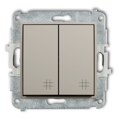 Karlik ICON 60IWP-66 Mechanizm łącznika podwójnego krzyżowego Taupe