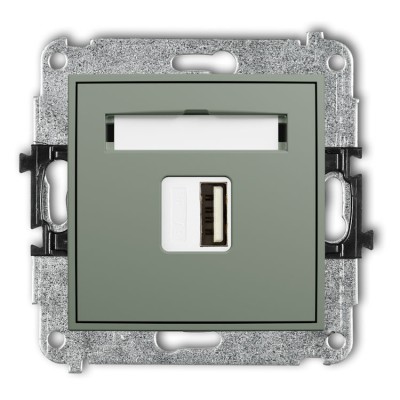 Karlik ICON 61ICUSB-1 Mechanizm ładowarki USB pojedynczej USB A, 5W max., 5V, 1A Szałwiowy