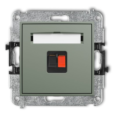 Karlik ICON 61IGG-1 Mechanizm gniazda głośnikowego pojedynczego Szałwiowy