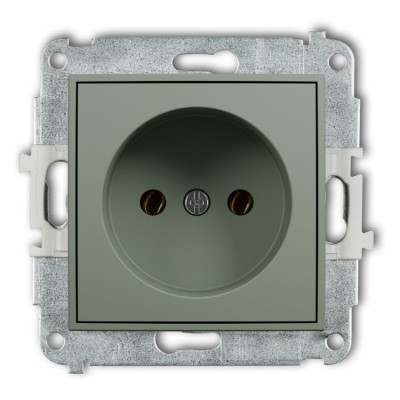 Karlik ICON 61IGP-1 Mechanizm gniazda pojedynczego bez uziemienia 2P (bez przesłon torów prądowych) Szałwiowy