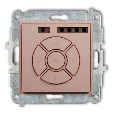 Karlik ICON 62ISR-1 Mechanizm elektronicznego sterownika roletowego (sterowanie lokalne) Łososiowy
