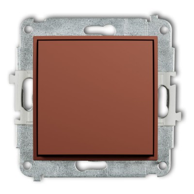 Karlik ICON 63IWP-6.1 Mechanizm łącznika krzyżowego (jeden klawisz bez piktogramu) Terakota