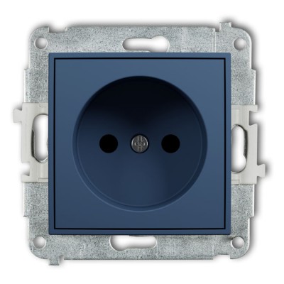Karlik ICON 64IGP-1p Mechanizm gniazda pojedynczego bez uziemienia 2P (przesłony torów prądowych) Navy Blue