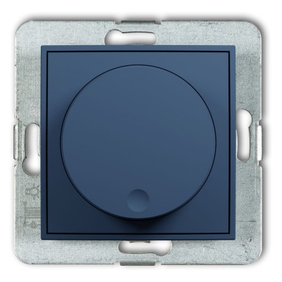 Karlik ICON 64IRO-1 Mechanizm elektronicznego regulatora oświetlenia przyciskowo-obrotowego Navy Blue