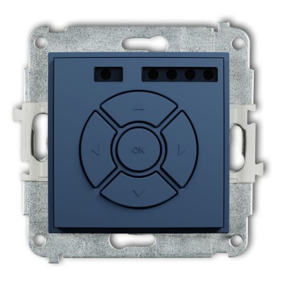 Karlik ICON 64ISR-2 Mechanizm elektronicznego sterownika roletowego (sterowanie lokalne i pilotem) Navy Blue