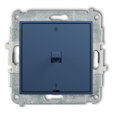 Karlik ICON 64IWPUS-9 Mechanizm łącznika dwubiegunowego w stylu amerykańskim Navy Blue