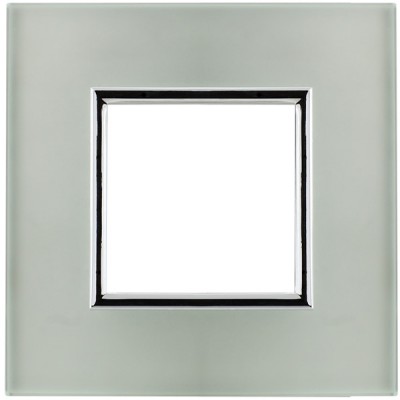 Ramka pojedyncza - Szkło Perłowe (Ramka pośrednia: Chrom) Szkło - Pearl Glass 4504181 Kos DANTE