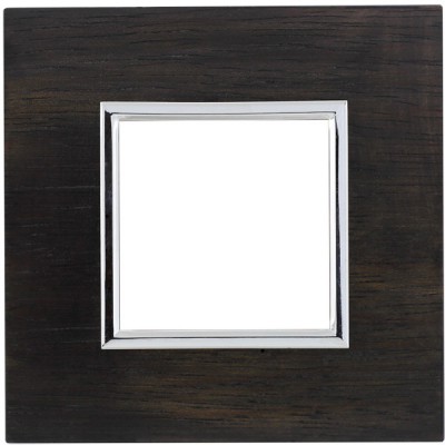 Ramka pojedyncza - Drewno (Ramka pośrednia: Chrom) Drewno - Wenge 4523381 Kos DANTE