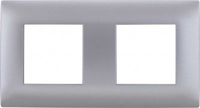 Ramka podwójna Inox 454182 Kos DANTE