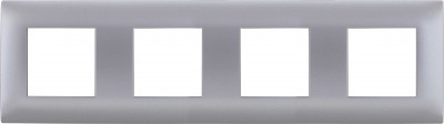 Ramka czterokrotna Inox 454184 Kos DANTE