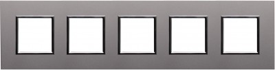 Ramka pięciokrotna - Aliminium Lakierowane (Ramka pośrednia: Grafitowa) Metal - Aluminium 4542285 Kos DANTE