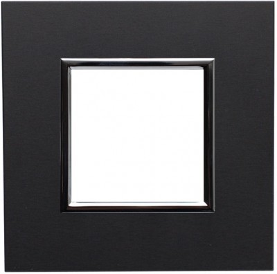 Ramka pojedyncza - Aliminium Anodowane (Ramka pośrednia: Czarna) Metal - Onyx 4590281 Kos DANTE