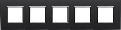 Ramka pięciokrotna - Aliminium Anodowane (Ramka pośrednia: Czarna) Metal - Onyx 4590285 Kos DANTE