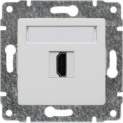 Gniazdo HDMI, żeńskie typu A (Moduł) Biały 510450 Kos VENA