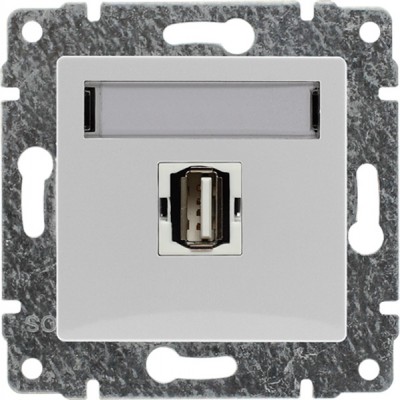 Gniazdo USB, standard 3.0, szybkozłączki (Moduł) Biały 510451 Kos VENA