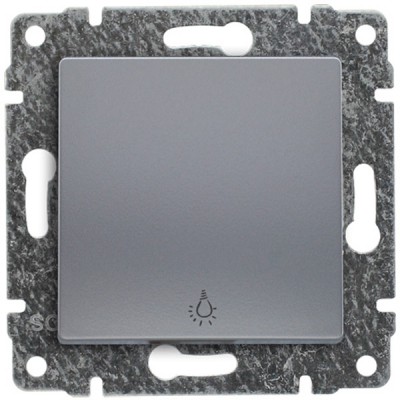 Przycisk z symboem światła (Moduł) Aluminium 514013 Kos VENA