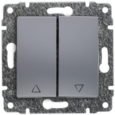 Przycisk żaluzjowy, odbijający (Moduł) Aluminium 514018 Kos VENA
