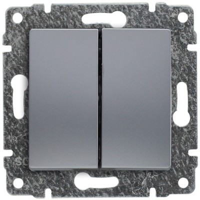 Kos 514020 Przycisk zwierny podwójny, odbijający (Moduł) Aluminium