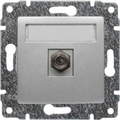 Gniazdo antenowe typu F pojedyncze (Moduł) Aluminium 514054 Kos VENA