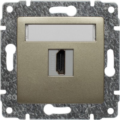 Gniazdo HDMI, żeńskie typu A (Moduł) Satyna 515050 Kos VENA