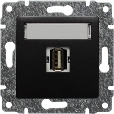 Gniazdo USB, standard 3.0, szybkozłączki (Moduł) Antracyt 516151 Kos VENA