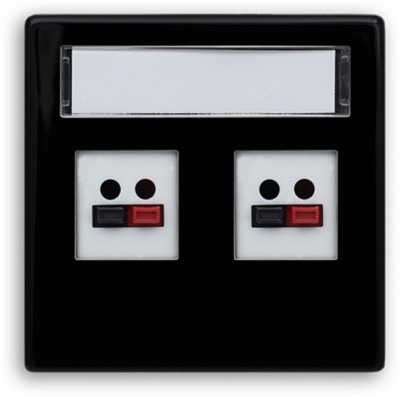 Pokrywa gniazda teleinformatycznego typu Keystone, wymaga Adaptera systemu 45x45 - Stal Malowana i Lakierowana Czarny Fortepian 5190802 Kos VENA