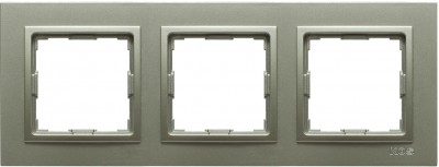 Ramka potrójna Vena 2 Kwadrat Aluminium 525083 Kos VENA