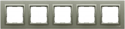 Ramka pięciokrotna Vena 2 Kwadrat Aluminium 525085 Kos VENA