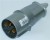 Wtyczka siłowa metalowa 63A na 4 bolce płaskie styki IP44 500V 3162-326 TAREL