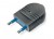 Wtyczka płaska 10A 2P 230V IP20 /Czarny/ Scame
