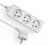 Przedłużacz przenośny 3-krotny z uziemieniem 1,5M 3x1mm² Biały EPS-301,5 ELGOTECH