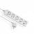 Przedłużacz przenośny 5-krotny z uziemieniem 3M 3x1mm² Biały EPS-503 ELGOTECH