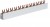 Szyna łączeniowa widełkowa 10mm² 3P 63A 12M HAGER