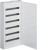 HAGER Rozdzielnica metalowa natynkowa 144 moduły (6x24) IP30 N+PE /Drzwi pełne/ FW624WT