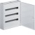 Rozdzielnica metalowa natynkowa 72 moduły (3x24) IP30 N+PE Drzwi pełne FW324WT HAGER