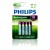 BATERIA PHILIPS AAA LR03 BLISTER 4SZT AKUMULATOR 950mAh Phil-R03B4A95/10 Signify