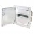 Eti 001101200 Rozdzielnica podtynkowa metalowa Dido ERP12-1 12-Modułów IP40 /Biały - Drzwi pełne białe/ Biały 3838895609865