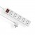 Przedłużacz przenośny 5-krotny z uziemieniem 1,5M 3x1mm² + wyłącznik Biały EPS-501,5W ELGOTECH