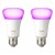 Philips Lighting Hue LED light bulb (pack of 2) 8718696729052 EEC: A+ (A++ - E) white and color ambiance E-27 10 W RGBW Signify