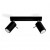 Oprawa sufitowa, reflektor RING, 2 x GU10, czarny, SOLLUX, SL.0092 Sollux